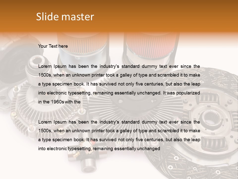 Car Spare Parts PowerPoint Template