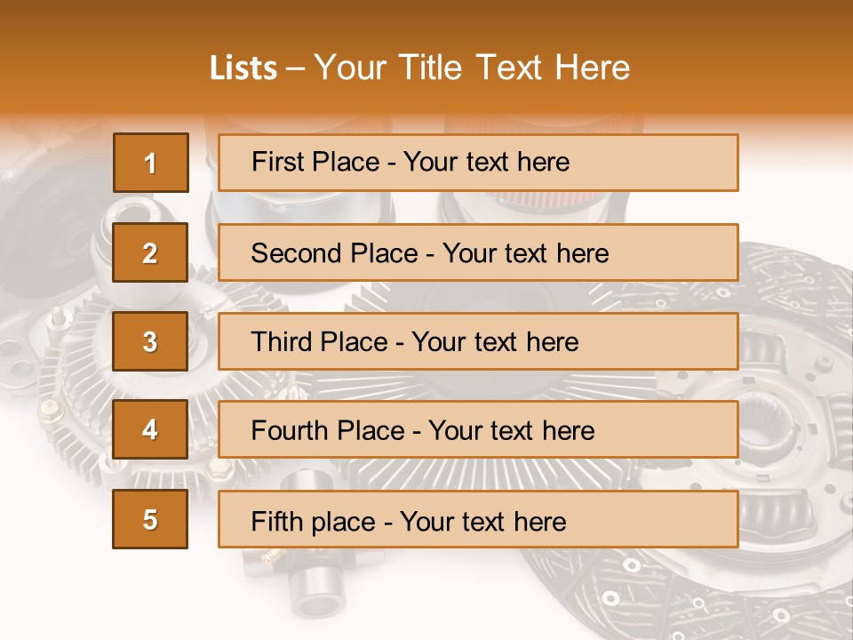 Car Spare Parts PowerPoint Template