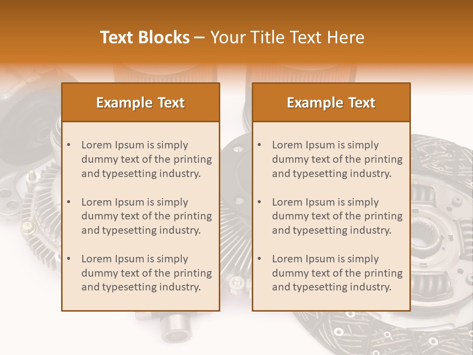 Car Spare Parts PowerPoint Template