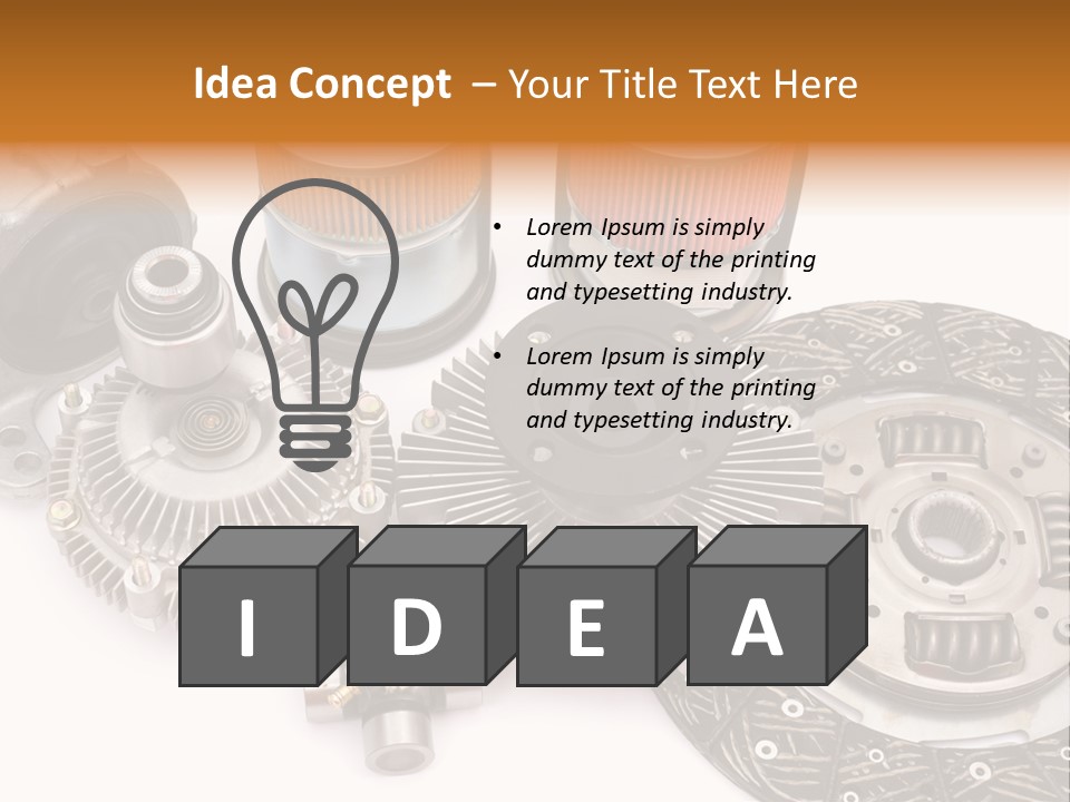Car Spare Parts PowerPoint Template