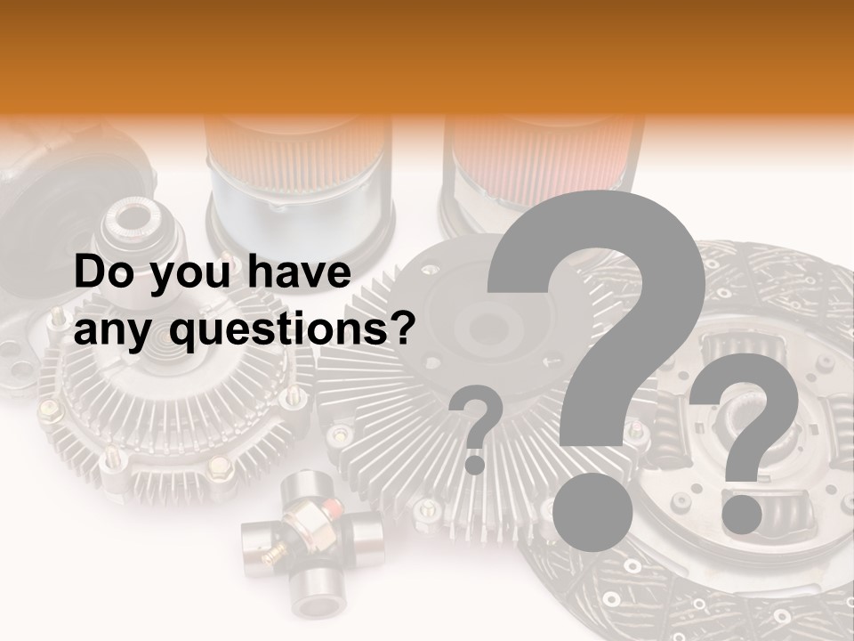 Car Spare Parts PowerPoint Template