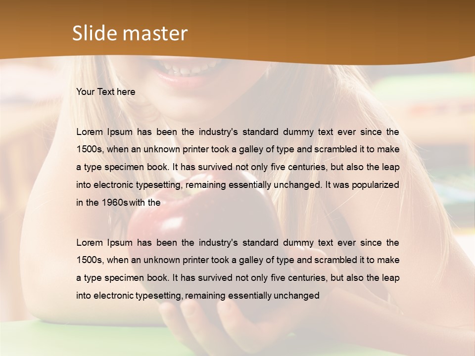 Back To School Healthy PowerPoint Template