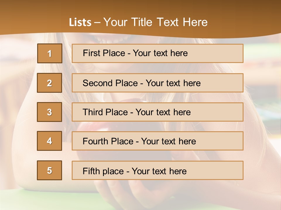 Back To School Healthy PowerPoint Template