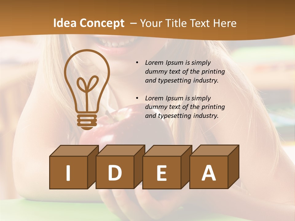 Back To School Healthy PowerPoint Template