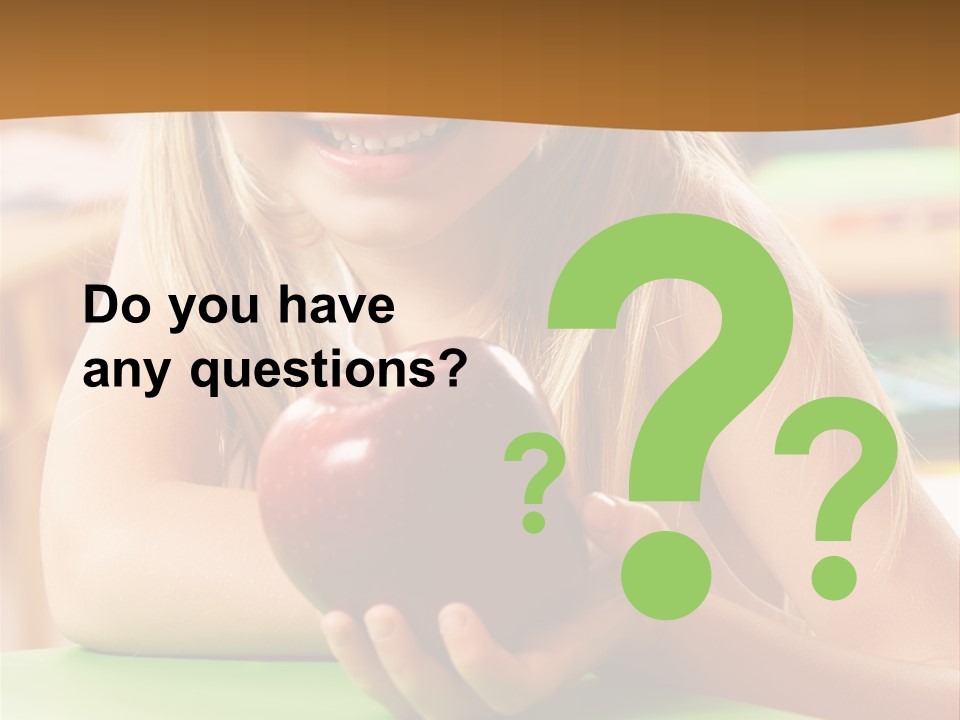 Back To School Healthy PowerPoint Template