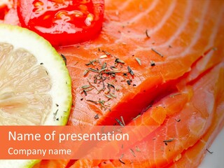 Eating Pink Piece PowerPoint Template