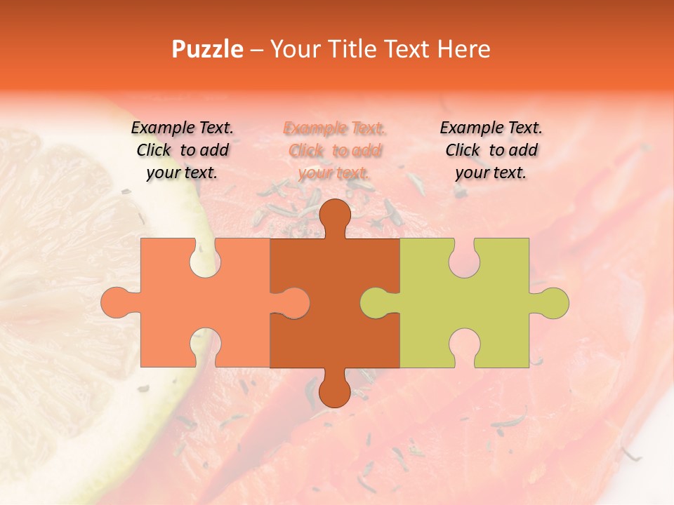 Eating Pink Piece PowerPoint Template