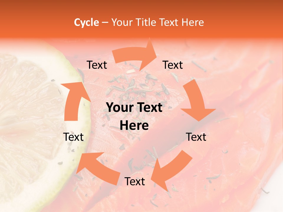 Eating Pink Piece PowerPoint Template