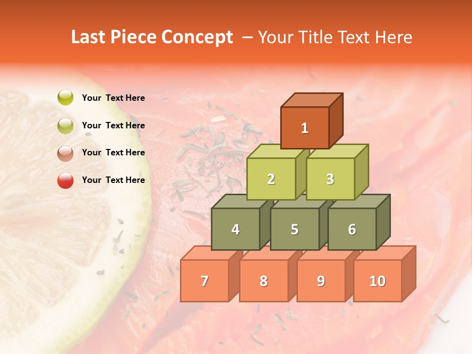 Eating Pink Piece PowerPoint Template