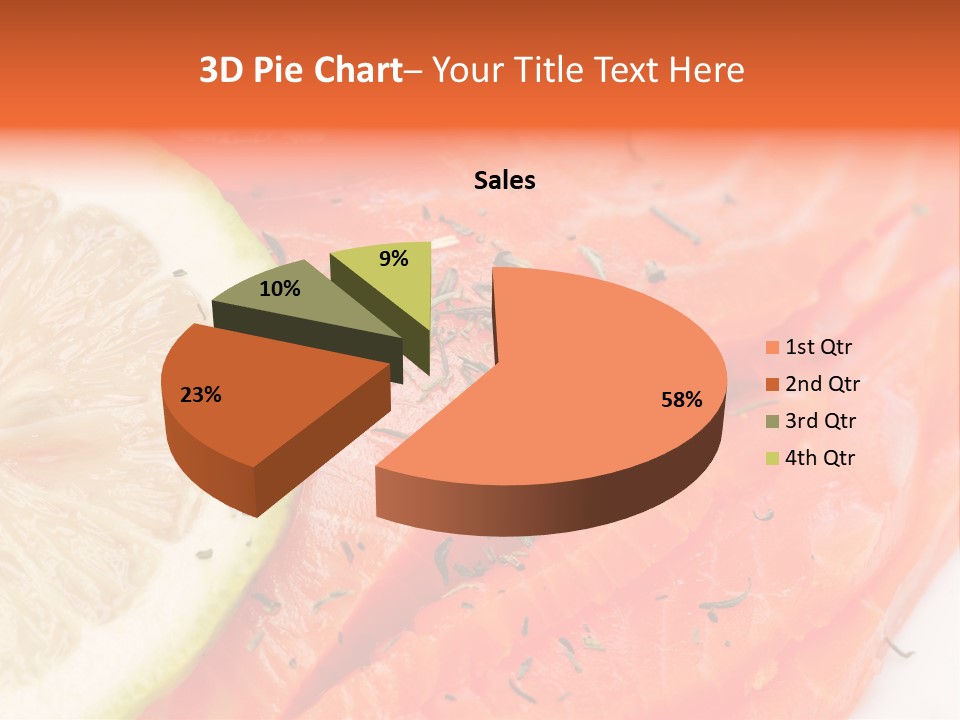Eating Pink Piece PowerPoint Template