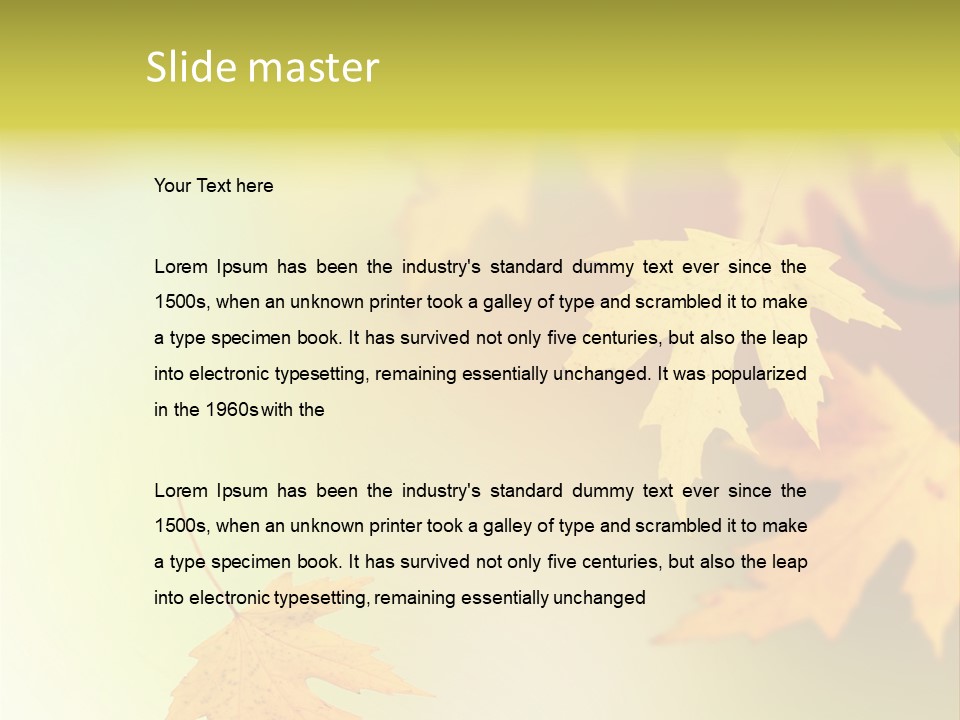 Texture Gold Element PowerPoint Template