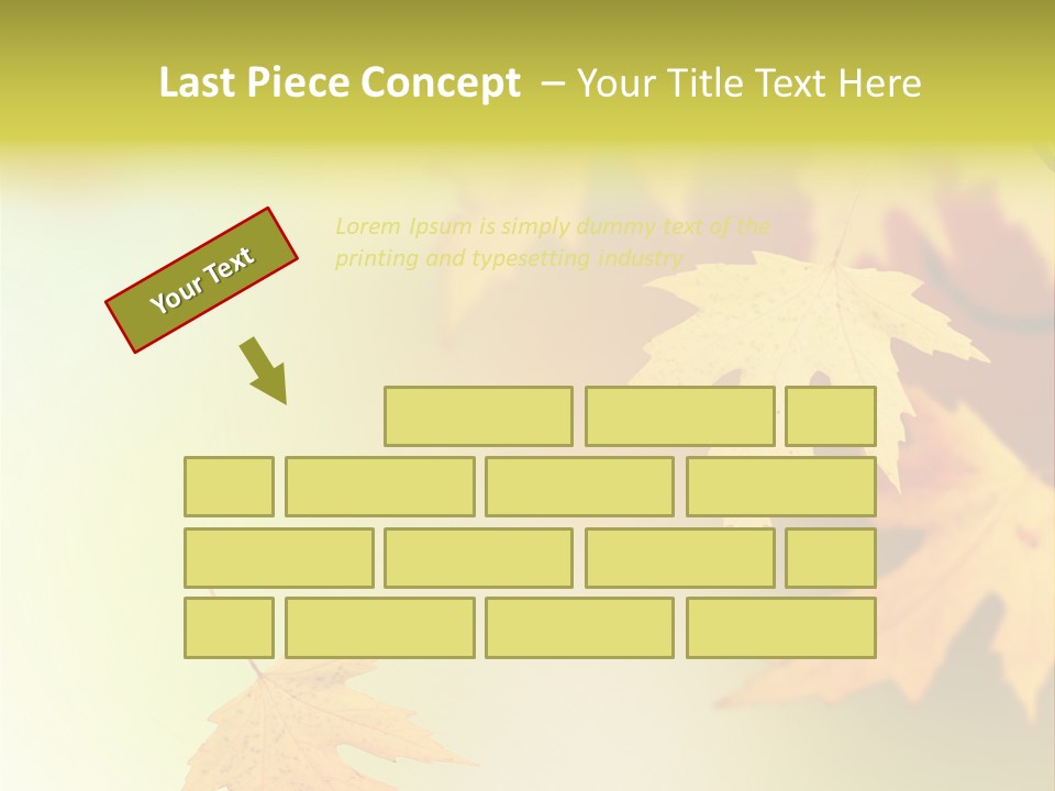 Texture Gold Element PowerPoint Template