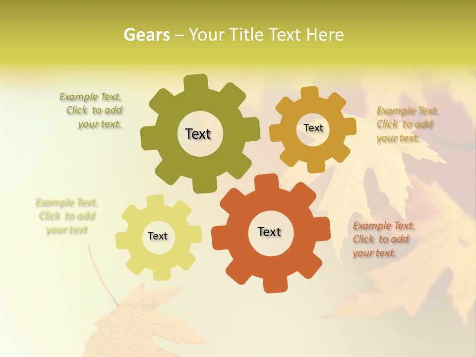 Texture Gold Element PowerPoint Template