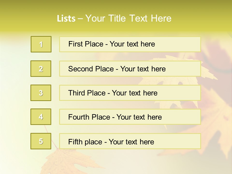 Texture Gold Element PowerPoint Template
