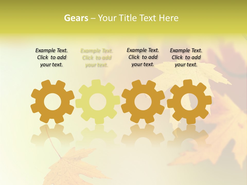 Texture Gold Element PowerPoint Template