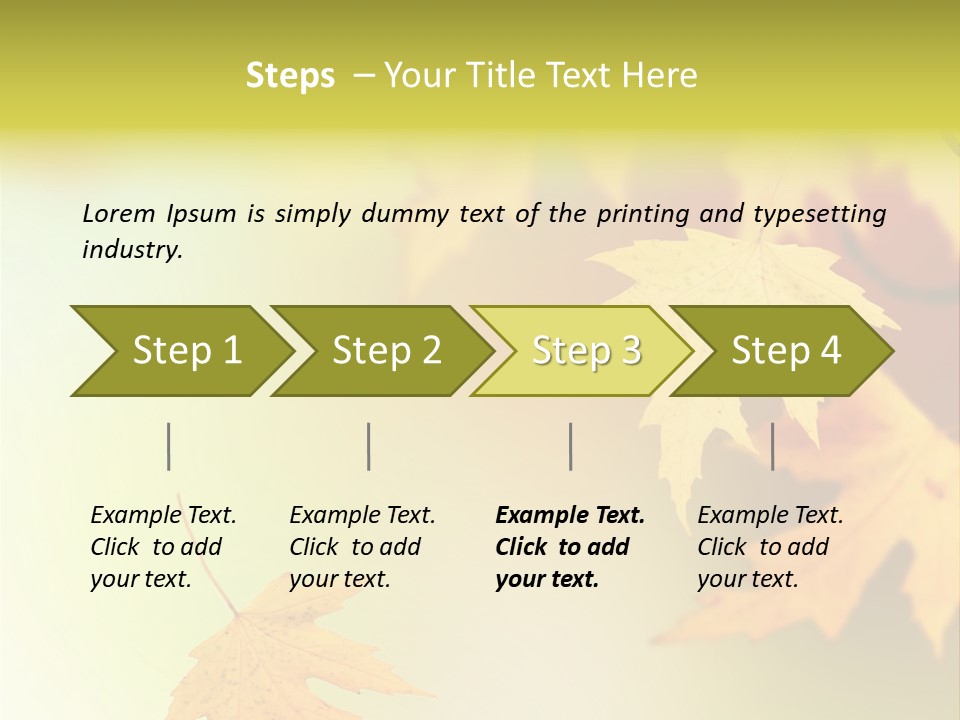 Texture Gold Element PowerPoint Template