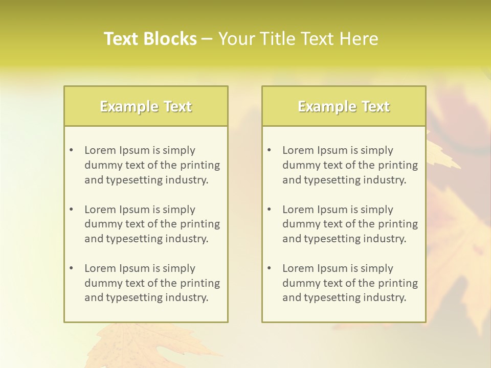 Texture Gold Element PowerPoint Template