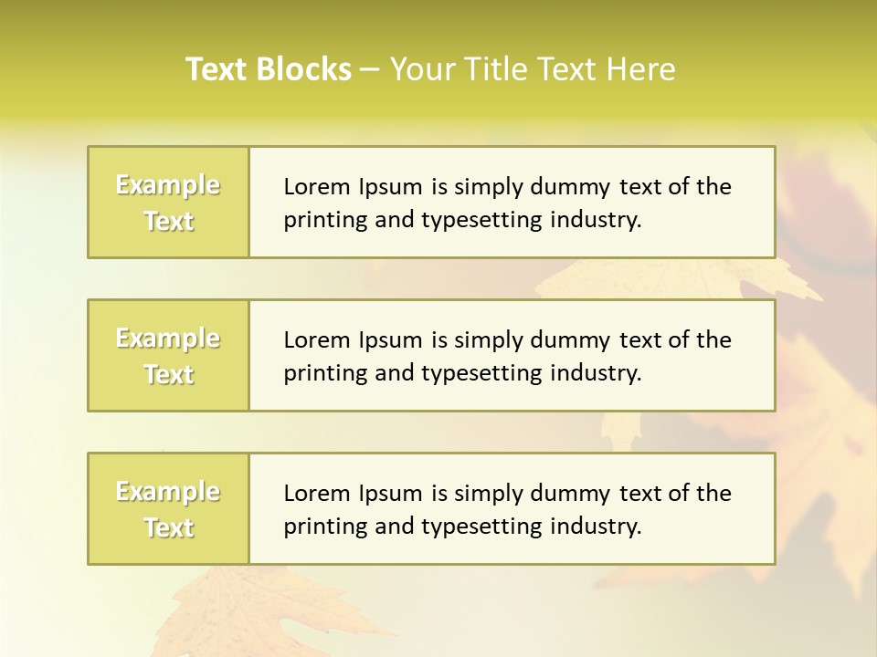 Texture Gold Element PowerPoint Template