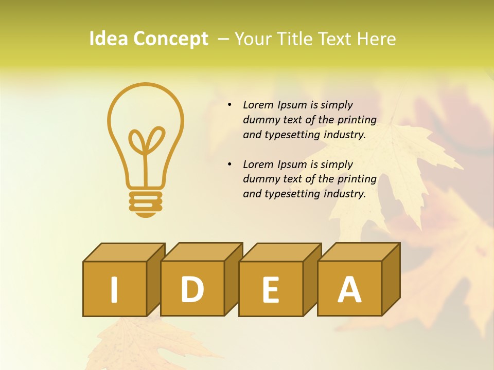 Texture Gold Element PowerPoint Template