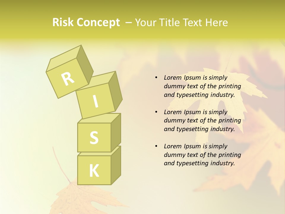 Texture Gold Element PowerPoint Template