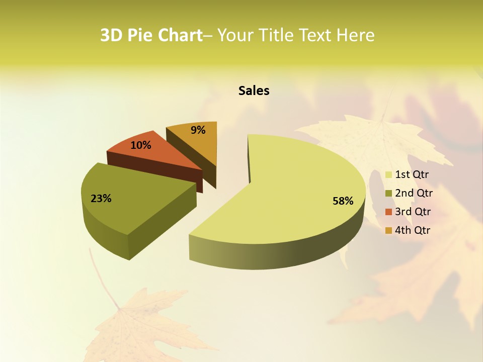 Texture Gold Element PowerPoint Template