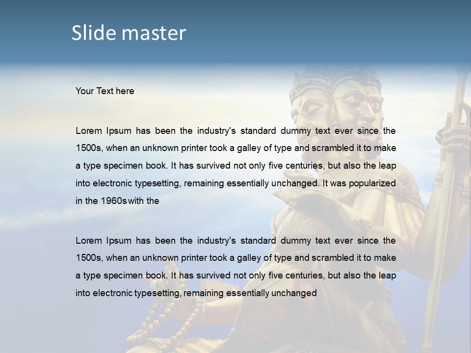 Tale Blue Religion PowerPoint Template