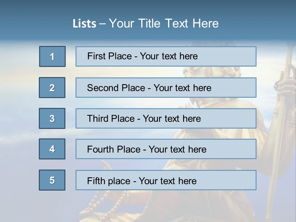 Tale Blue Religion PowerPoint Template