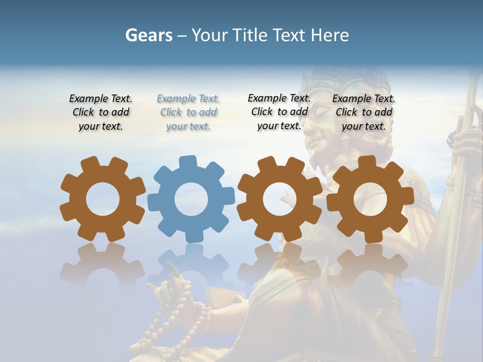 Tale Blue Religion PowerPoint Template