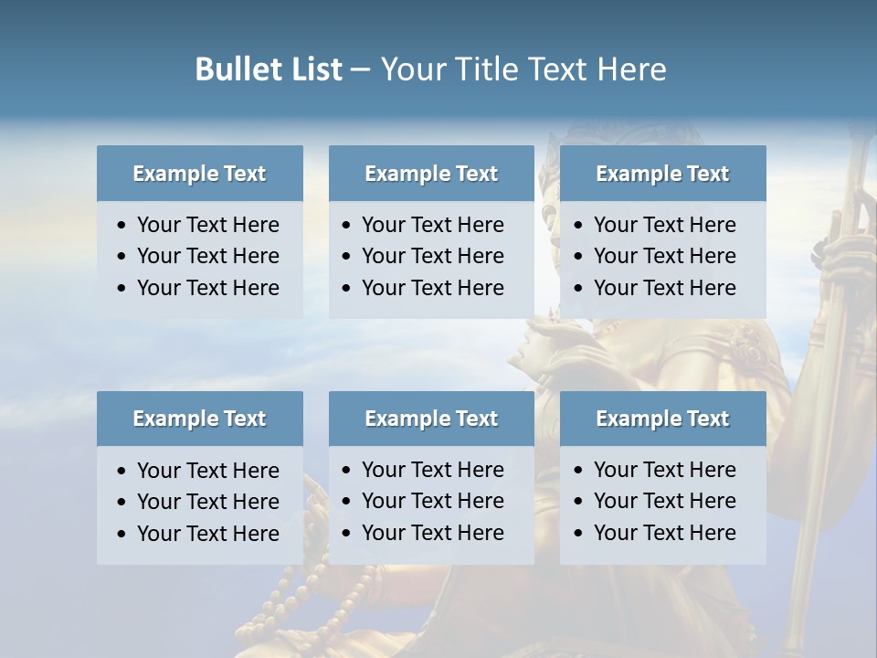 Tale Blue Religion PowerPoint Template