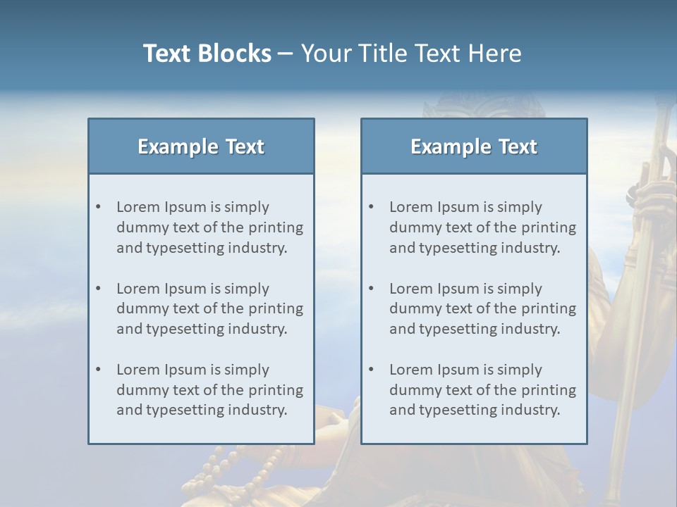 Tale Blue Religion PowerPoint Template