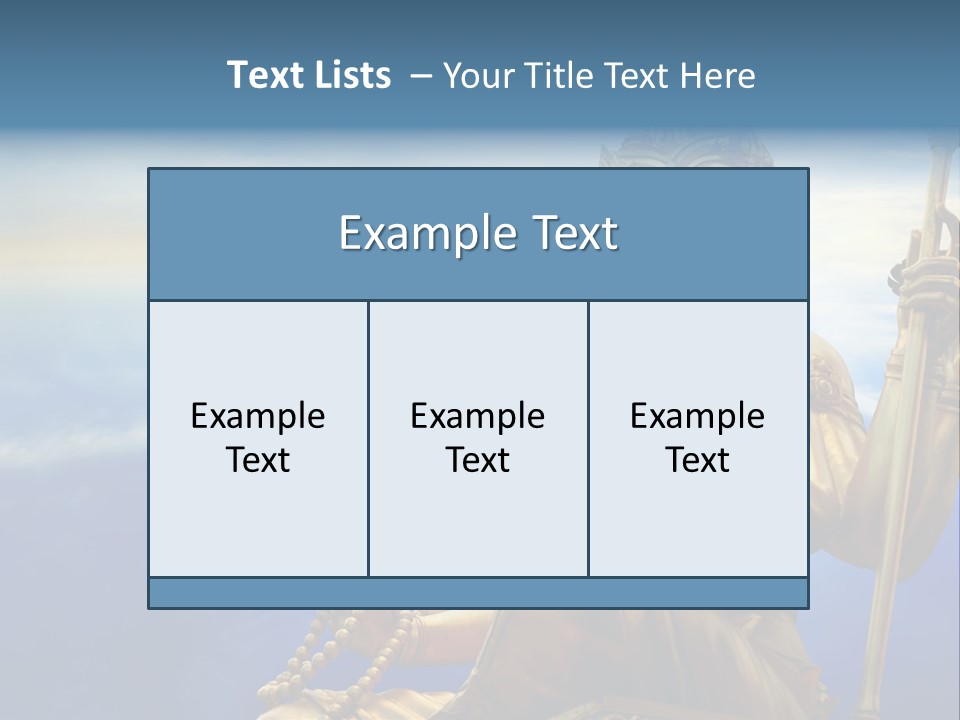 Tale Blue Religion PowerPoint Template