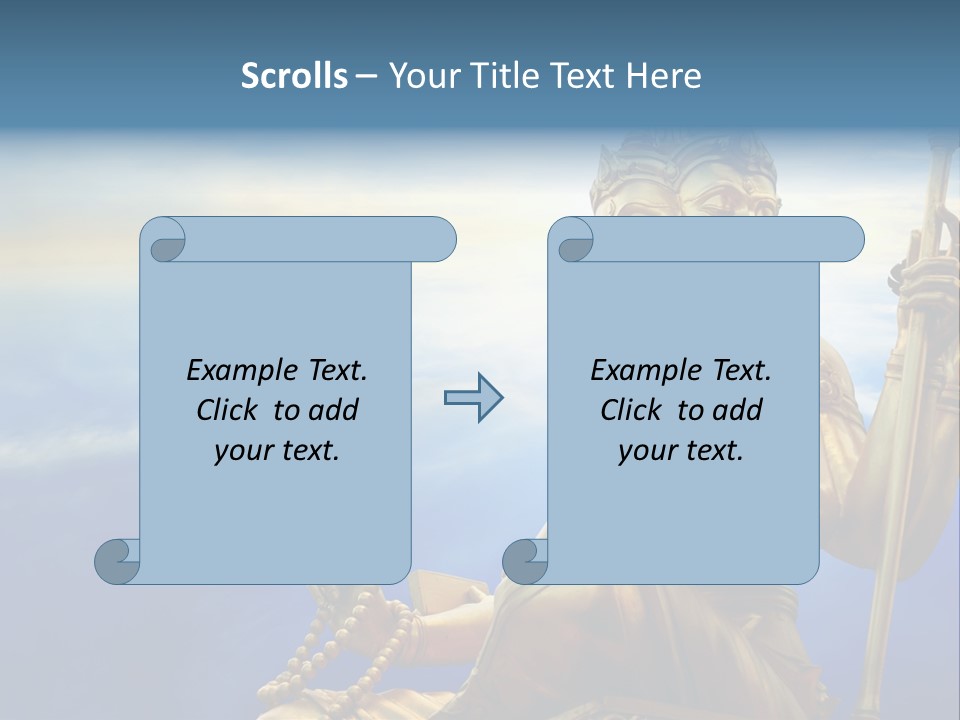 Tale Blue Religion PowerPoint Template