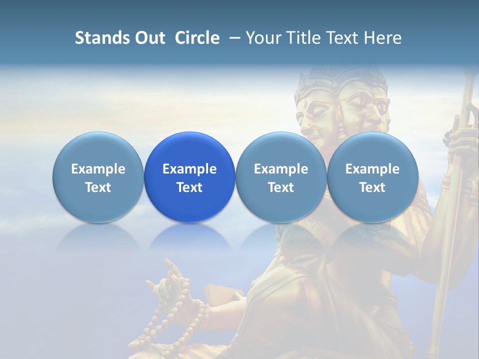 Tale Blue Religion PowerPoint Template