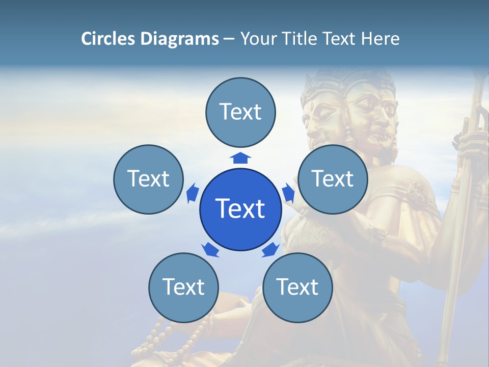 Tale Blue Religion PowerPoint Template