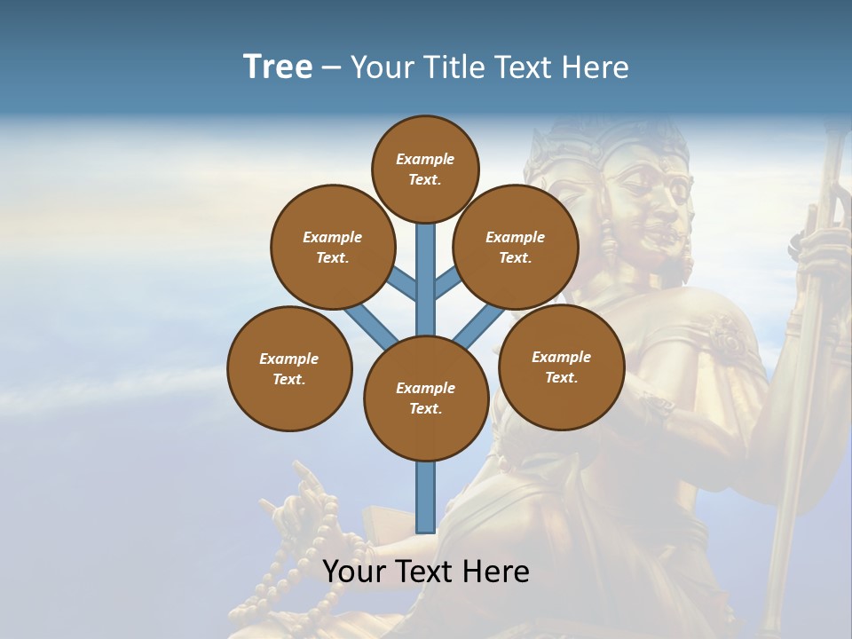 Tale Blue Religion PowerPoint Template