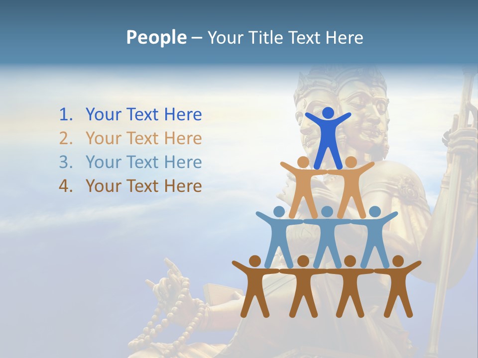 Tale Blue Religion PowerPoint Template