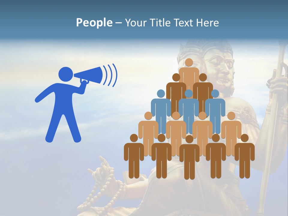 Tale Blue Religion PowerPoint Template