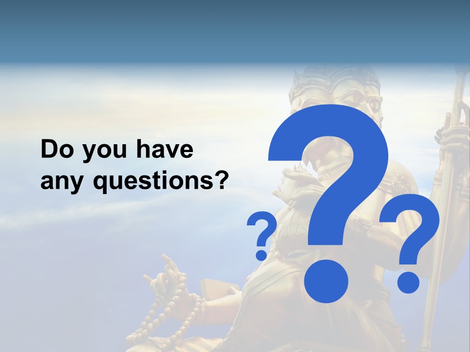 Tale Blue Religion PowerPoint Template