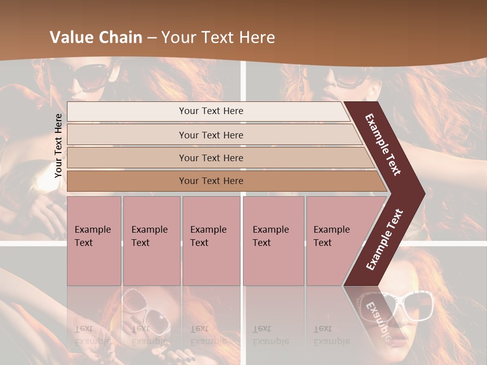 Female Hair Model PowerPoint Template