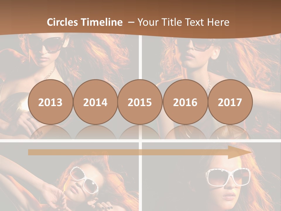Female Hair Model PowerPoint Template