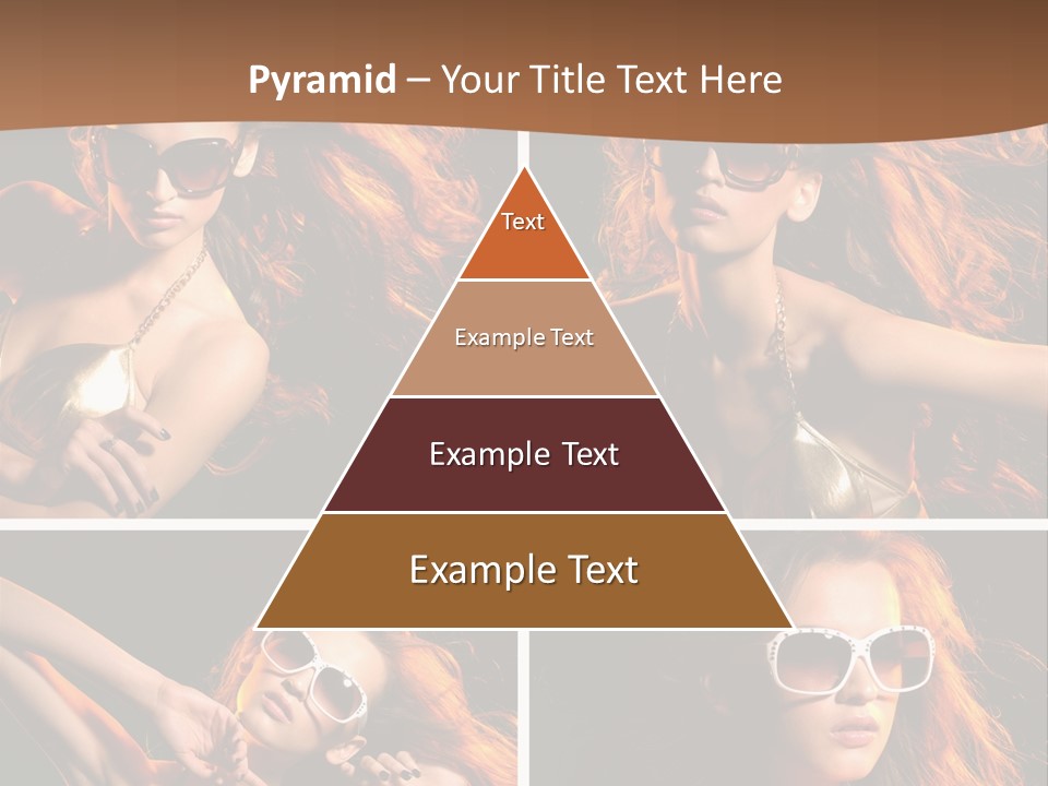 Female Hair Model PowerPoint Template