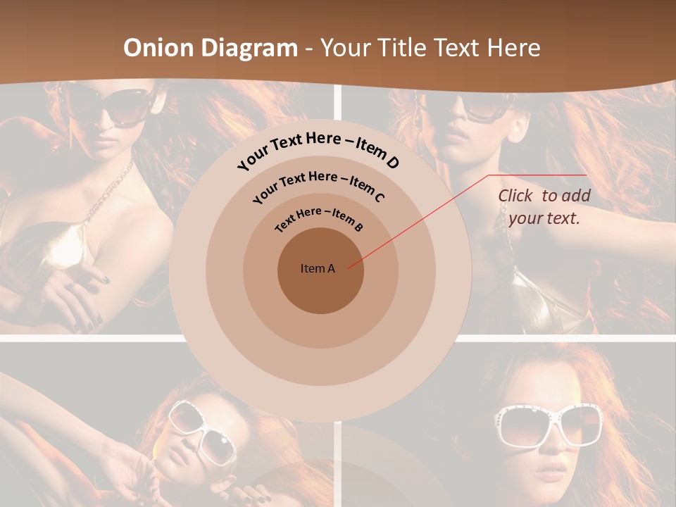 Female Hair Model PowerPoint Template