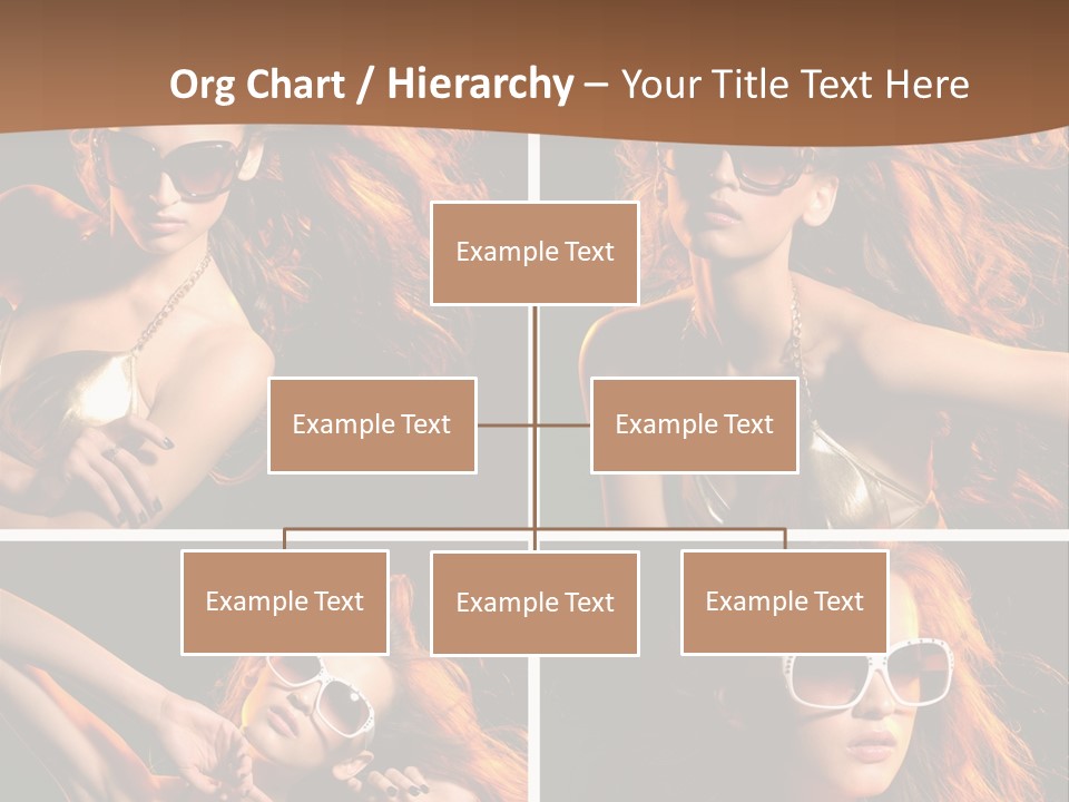 Female Hair Model PowerPoint Template