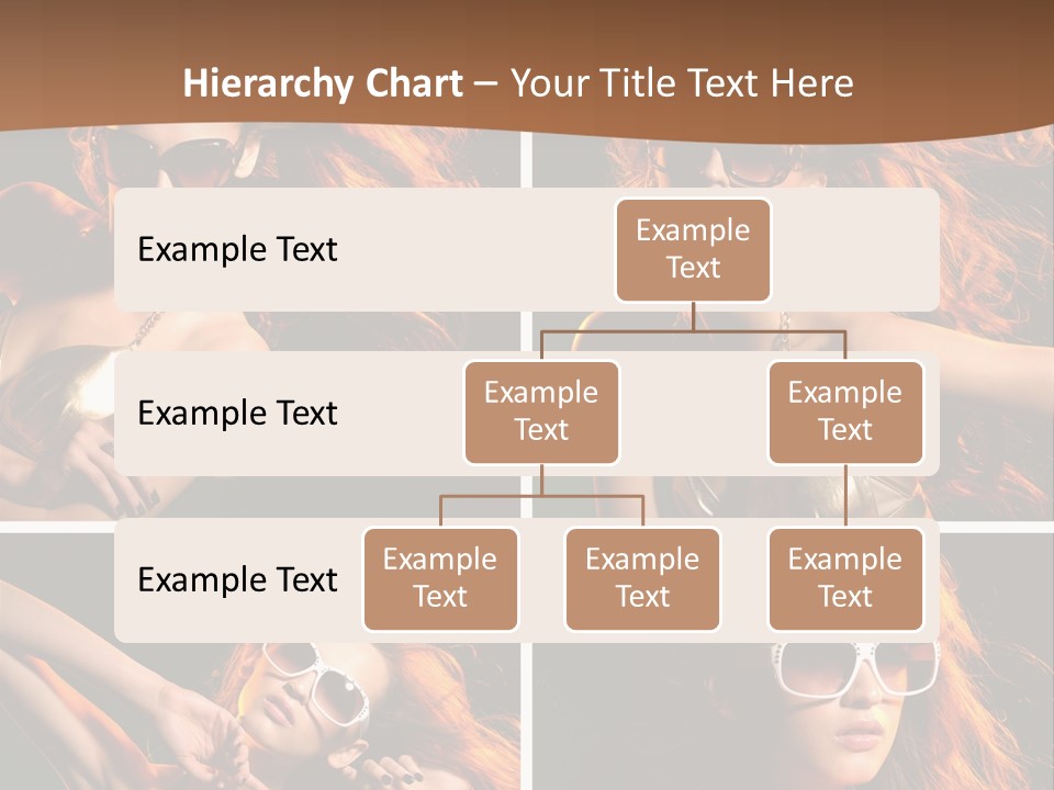 Female Hair Model PowerPoint Template