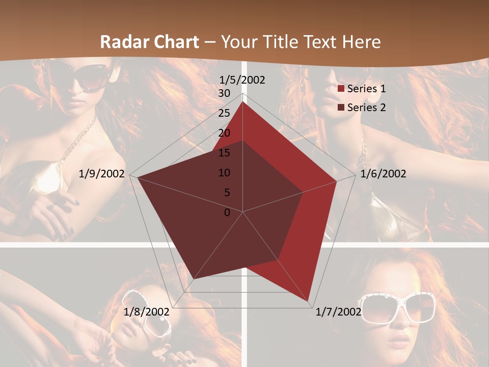 Female Hair Model PowerPoint Template