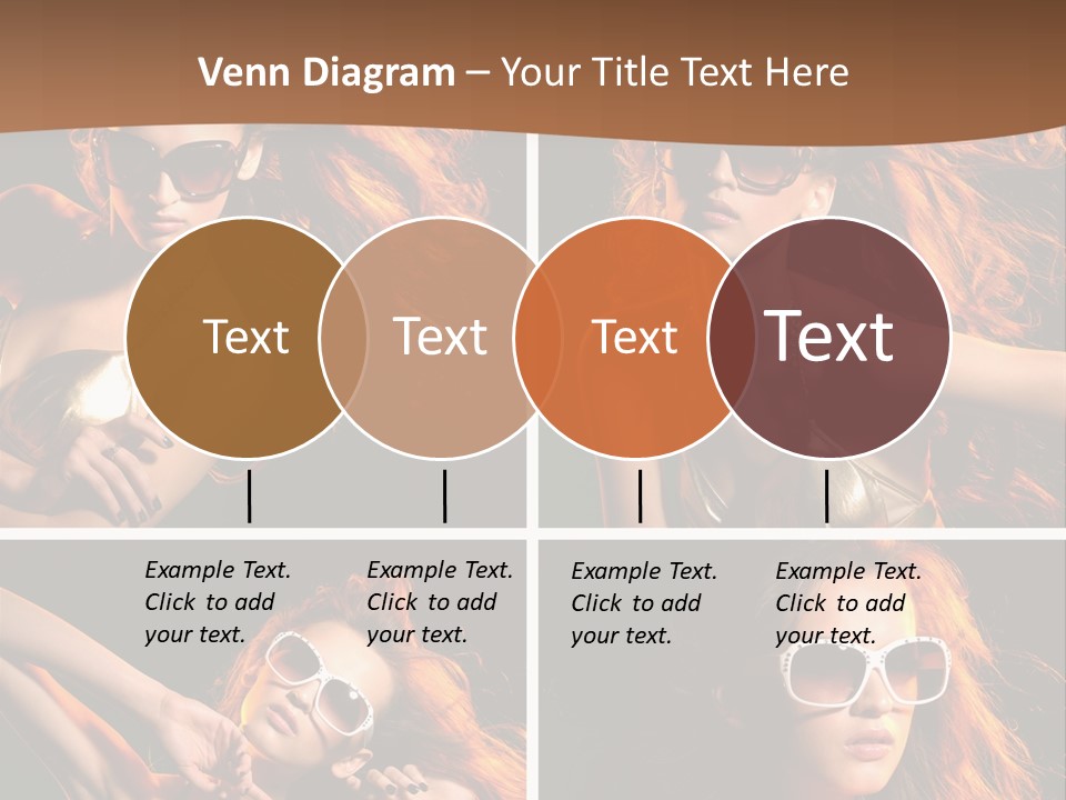 Female Hair Model PowerPoint Template