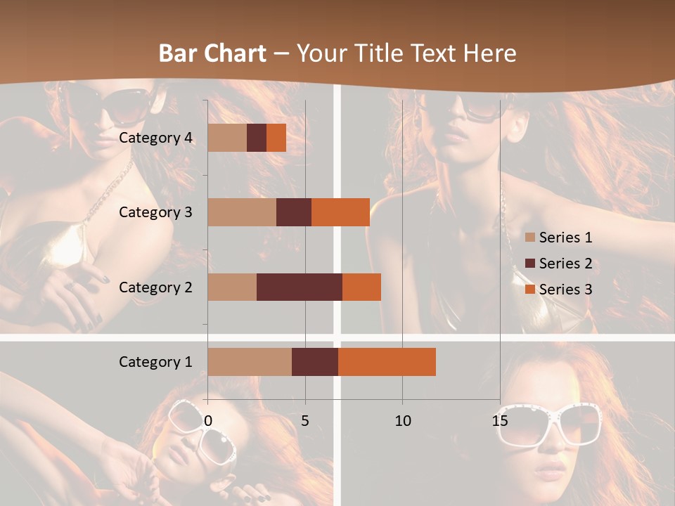 Female Hair Model PowerPoint Template