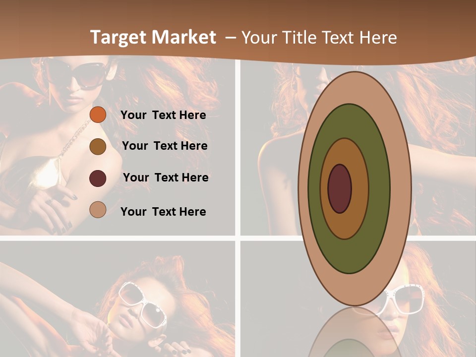 Female Hair Model PowerPoint Template