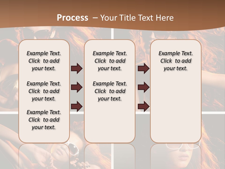 Female Hair Model PowerPoint Template