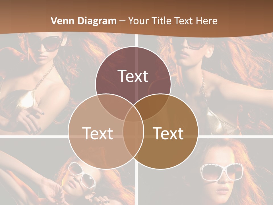 Female Hair Model PowerPoint Template